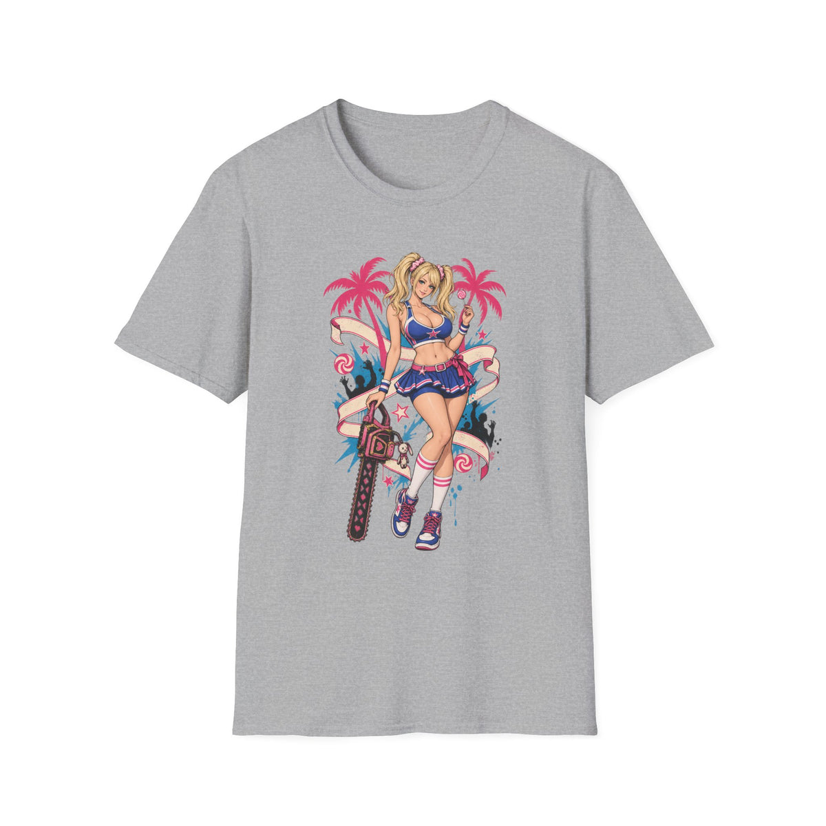 Juliet Starling | Lollipop Chainsaw | Retro Pin Up Girl | Beach Babe T-Shirt