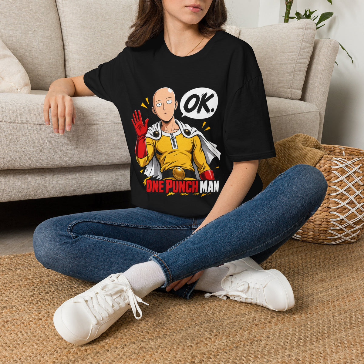 One Punch Man | Saitama | OK | Anime | Graphic Tee