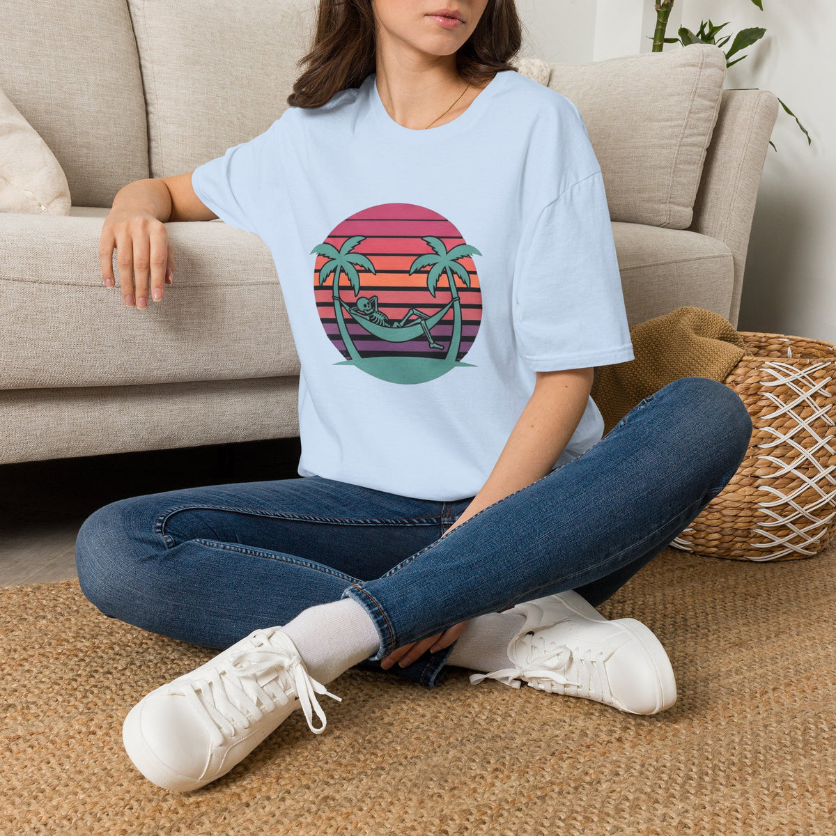 Skele' - T-Shirt, Summer / Holiday Skeleton Design