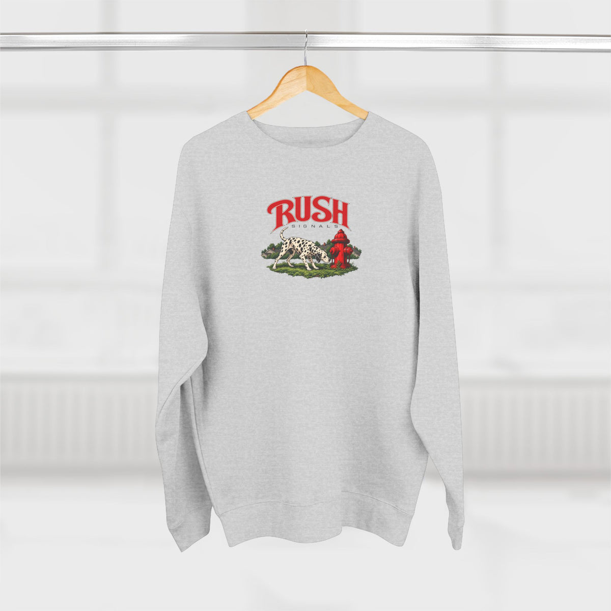 Rush | Signals | Dog & Fire Hydrant Prog Band Crewneck Sweatshirt