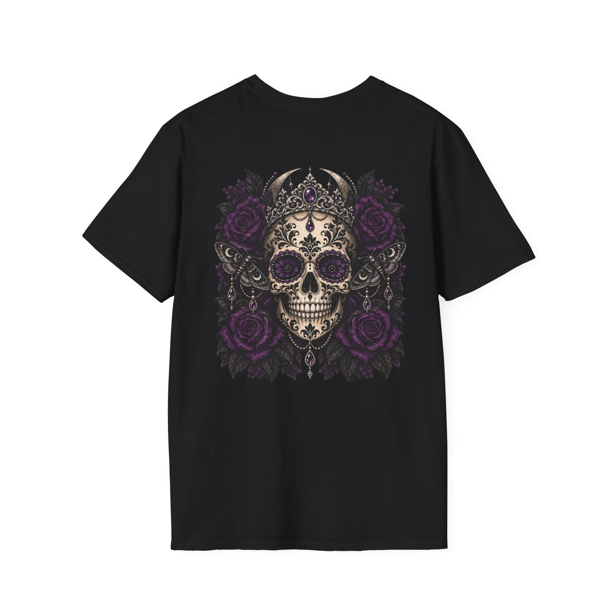 Sugar Skull | Gothic Floral | Day of the Dead | Skull T-Shirt