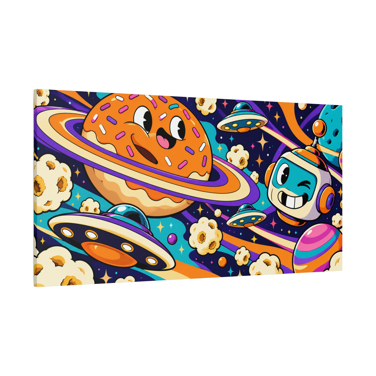 Wall art | Cosmic Snack: Surreal Space Pop Art Print