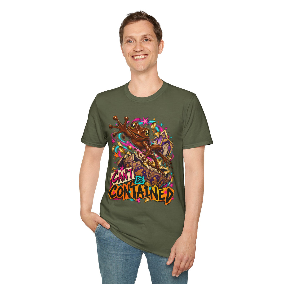 Cant be Contained | Harry Potter Chocolate Frog Graphic T Shirt
