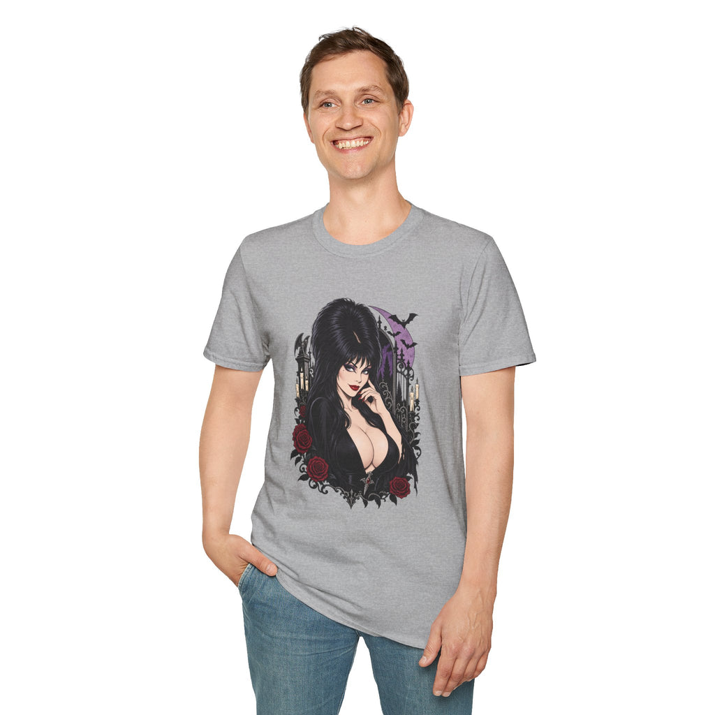 Elvira | Mistress of the Dark | Gothic Vampyress Pinup Girl | Sexy Halloween T-Shirt