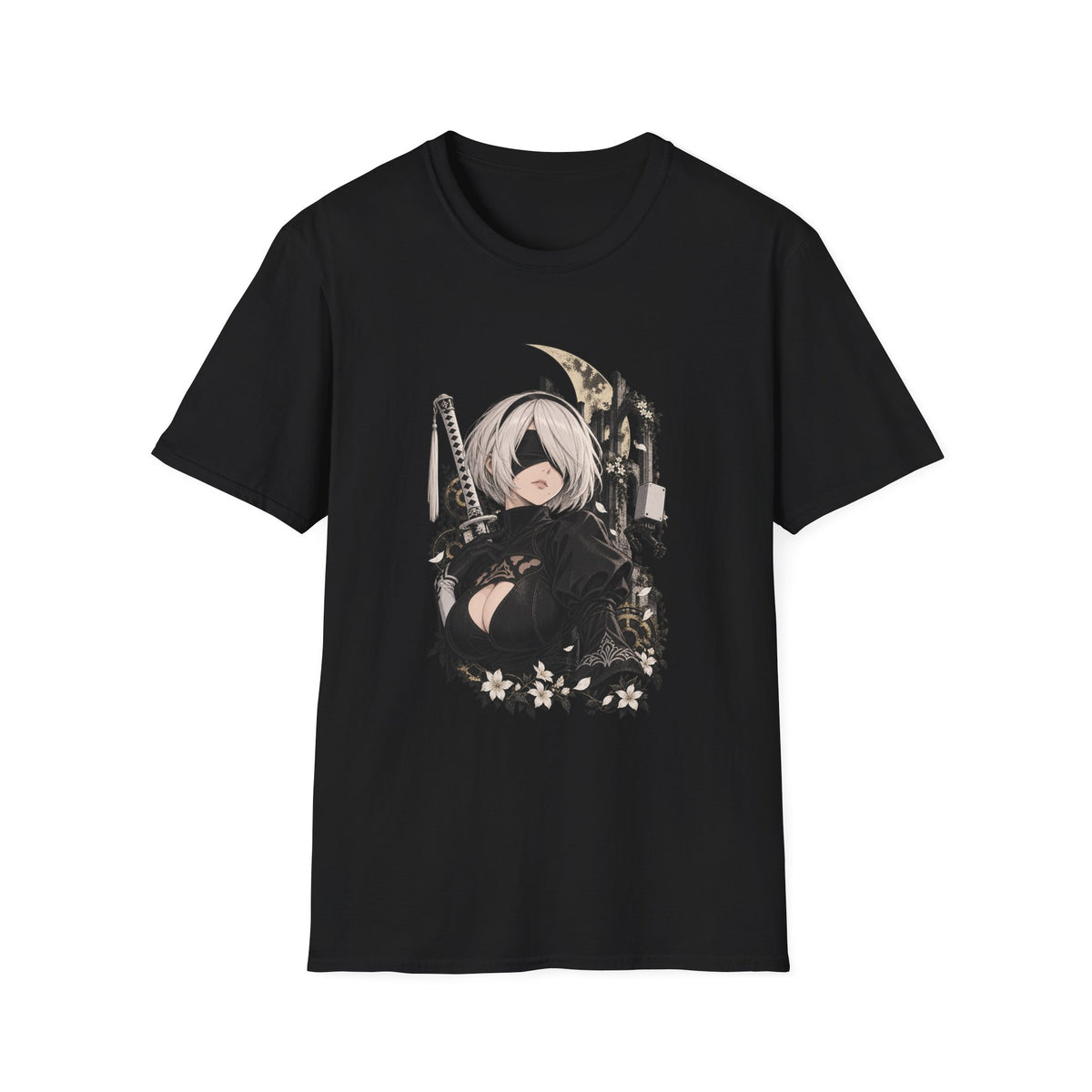 2B | Nier Automata | Anime Character Gothic T-Shirt