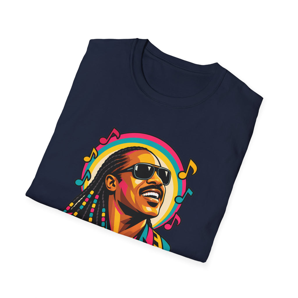 Stevie Wonder Life in Colour Music Legend Portrait T-Shirt