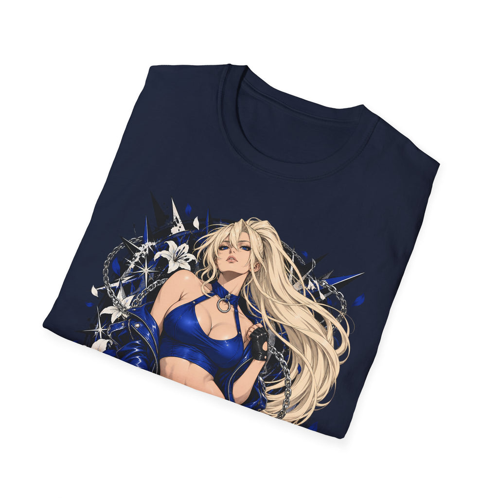 Electric Girl | Japanese Anime | Blonde Bombshell Pin Up Graphic Shirt