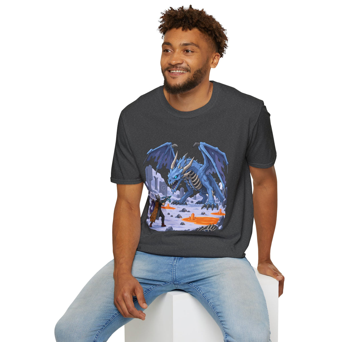 Vorkath Blue Ice Dragon T-Shirt - Fantasy Dragon Graphic Tee