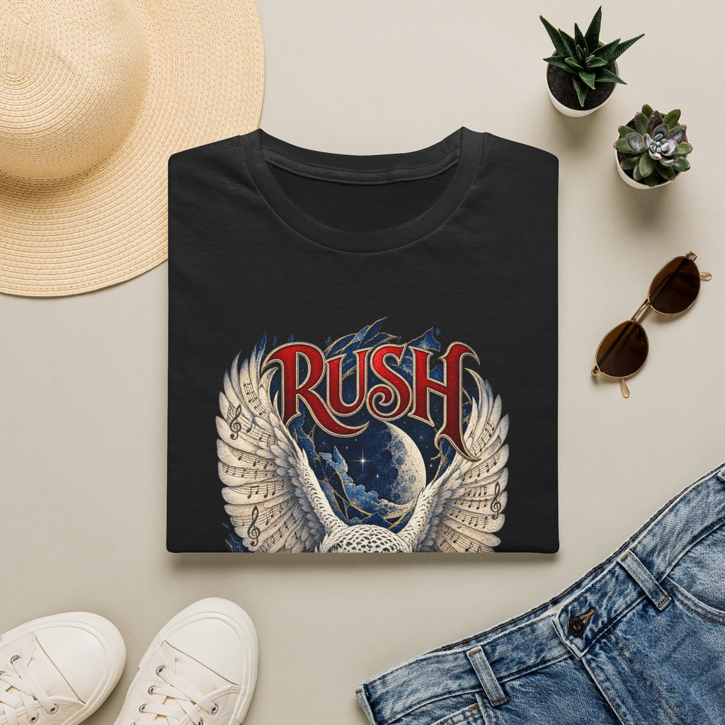 Rush | Fly by Night | Prog Rock | Owl Band Graphic T-Shirt