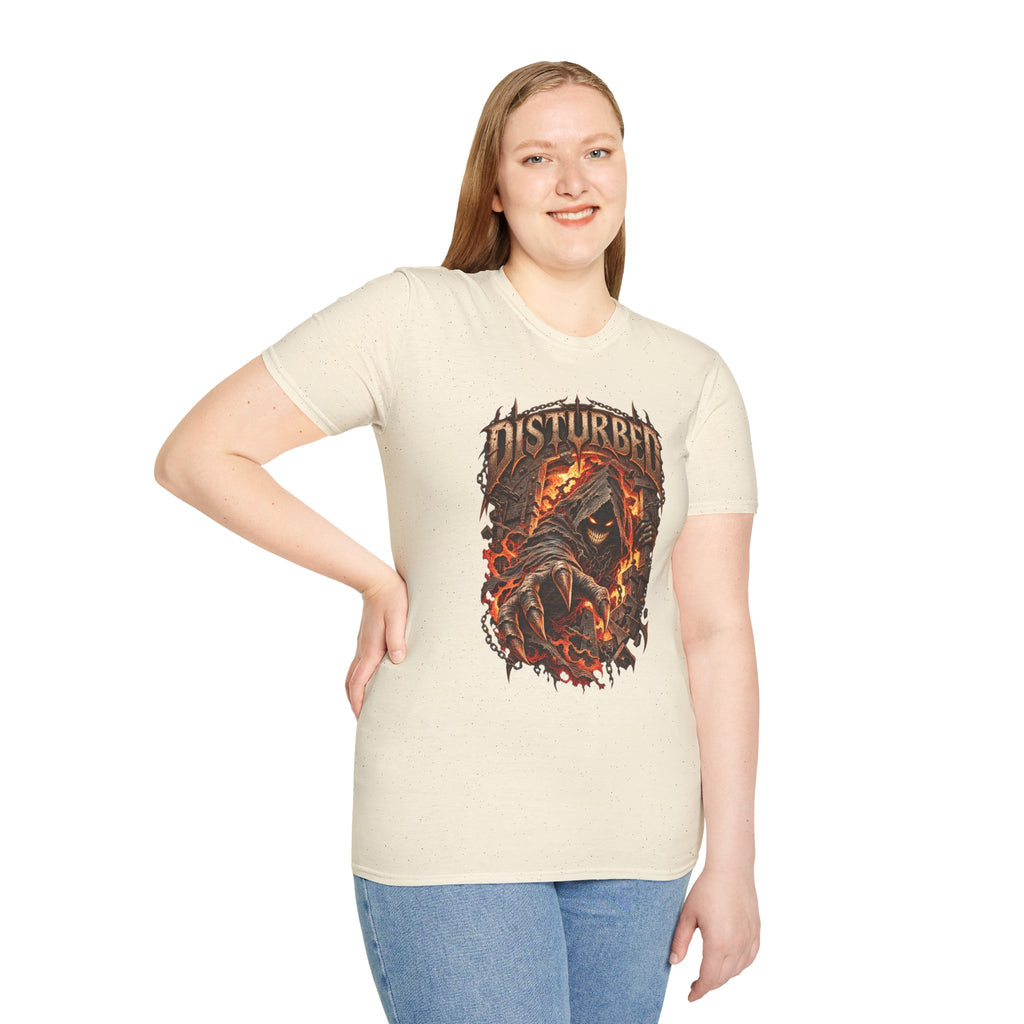 Disturbed | The Guy | Flaming Heavy Metal Band T-Shirt