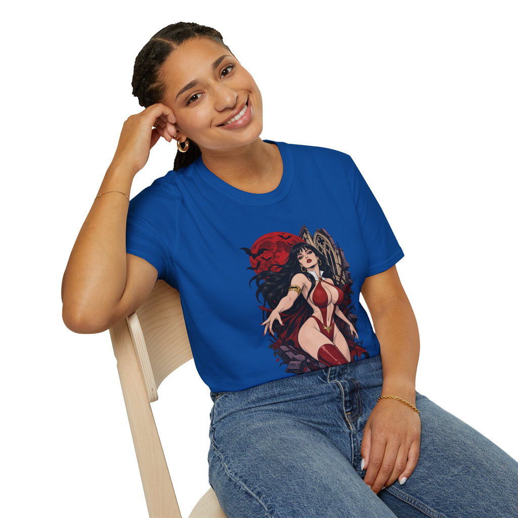 Vampirella | Sexy Vampire Queen | Pin Up Girl | Sexy Halloween Graphic T-Shirt