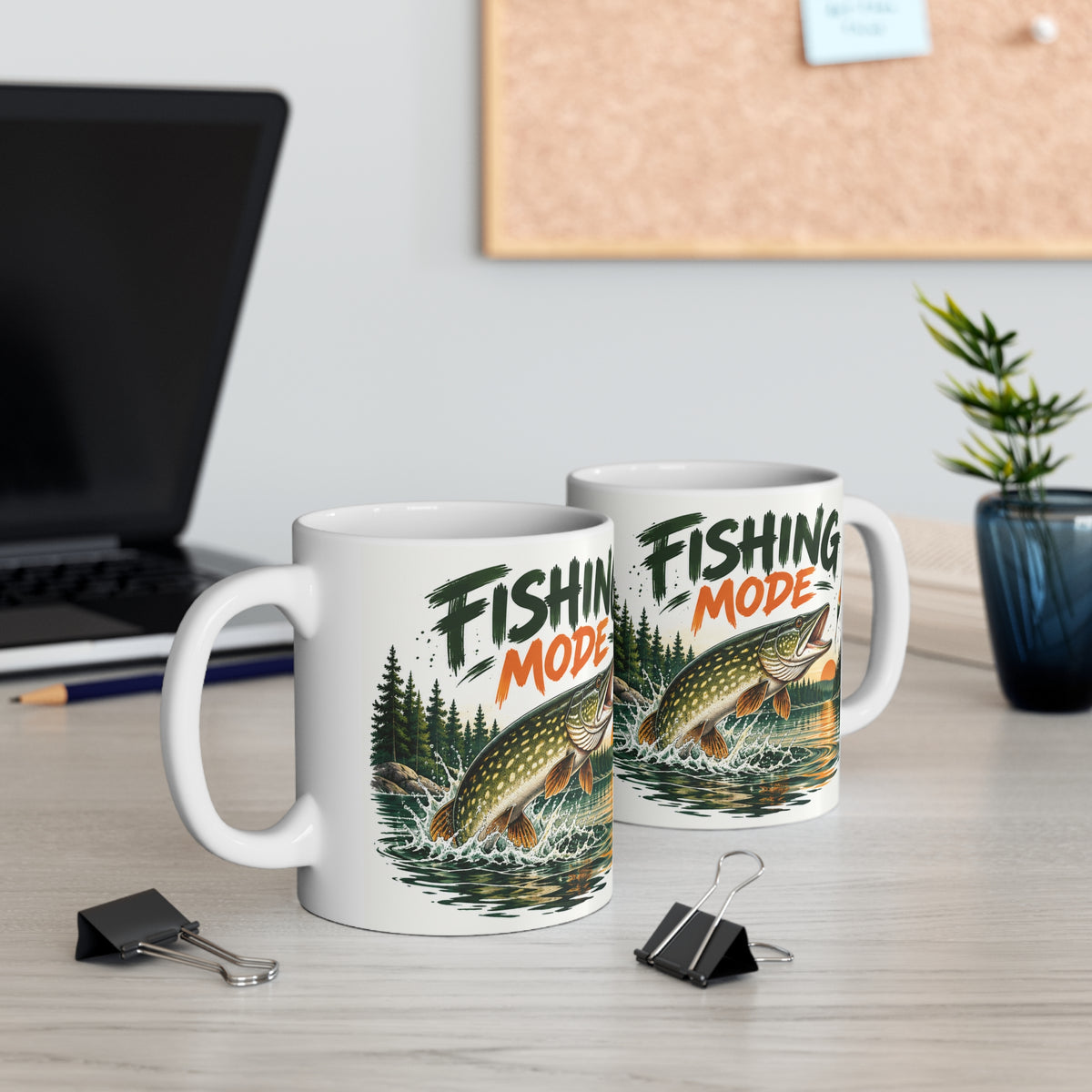 Fishing Mode | Funny Fishing Coffee Mug Gift (11oz)
