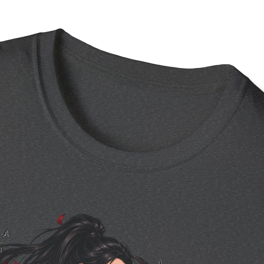The Seducer | Sexy Black Haired Pony Tail Pin Up Girl Graphic Shirt