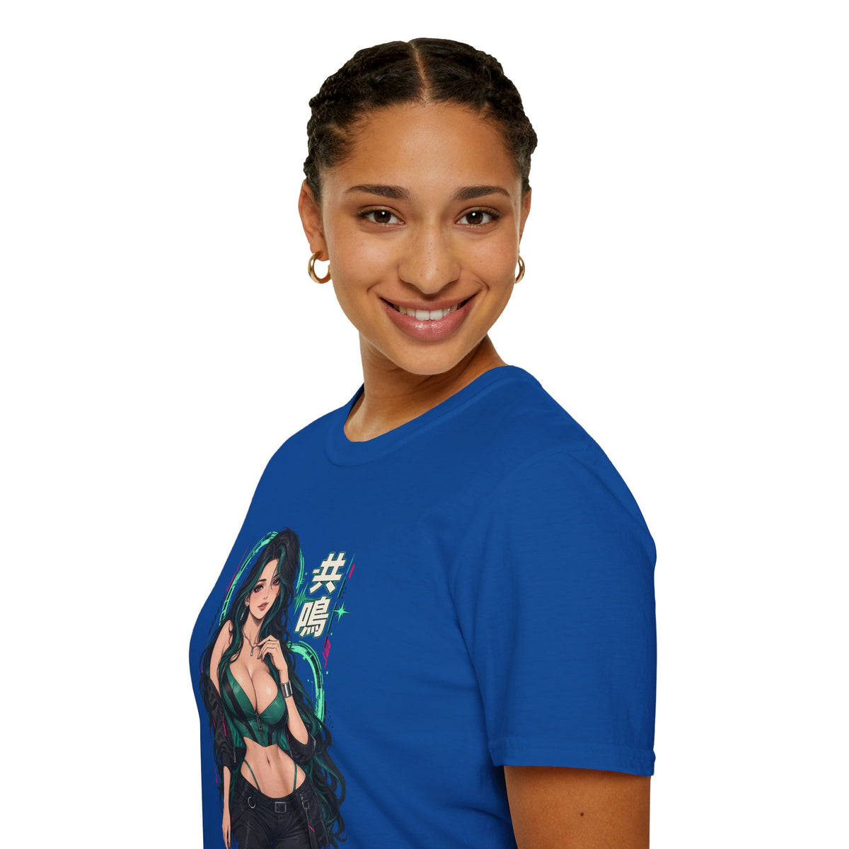 Jade | Sexy Anime Pin Up Girl | Waifu Graphic T‑Shirt