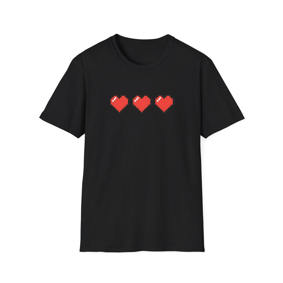 New Game - Pixel Heart "3 Lives" Retro Gamer T-Shirt