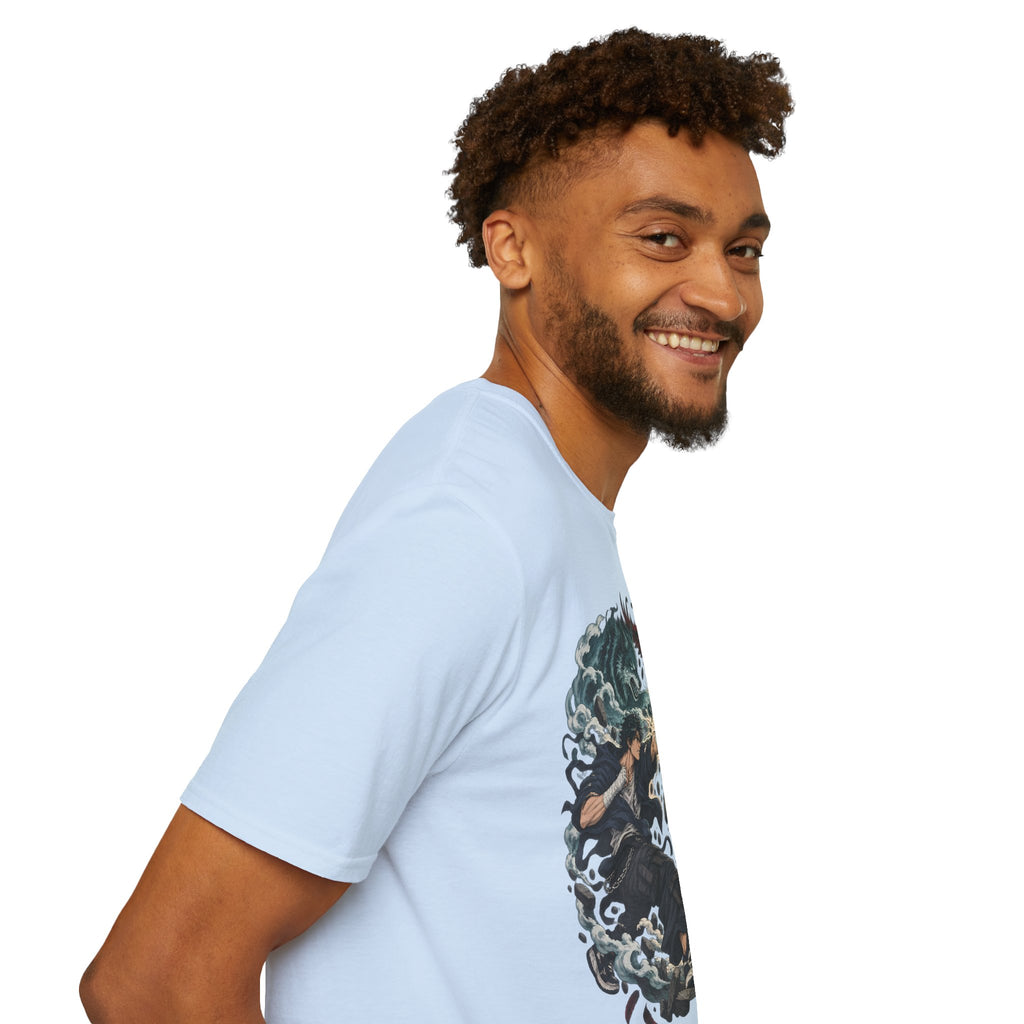 Yin Yang | Wolf Demon vs Phoenix | Japanese Anime Ninja T Shirt