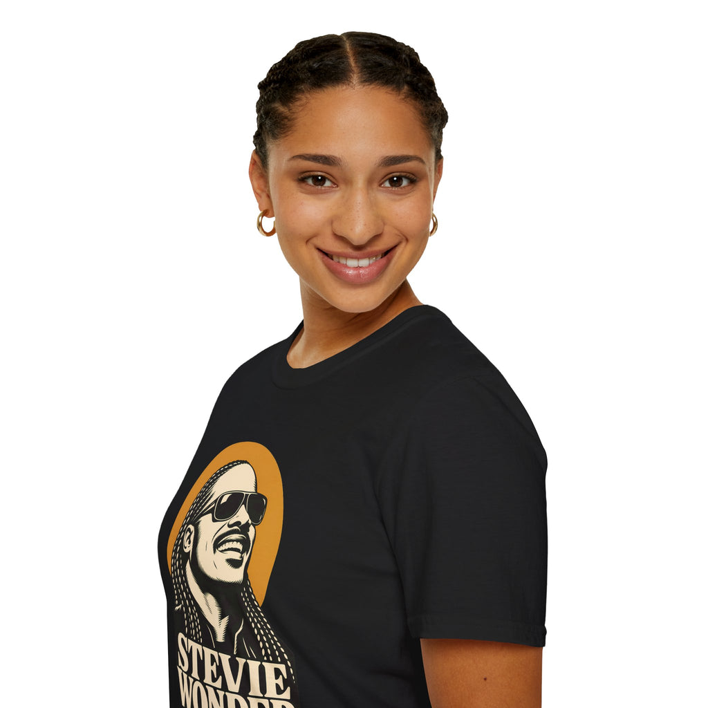 Stevie Wonder Graphic T-Shirt - Retro Soul Music Tee