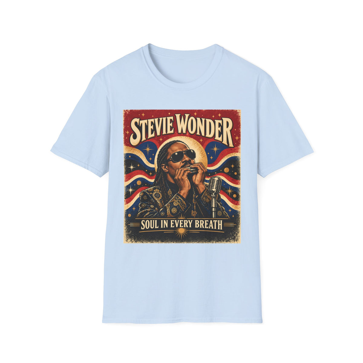 Retro Soul Singer Graphic T-Shirt — "Soul in Every Breath"