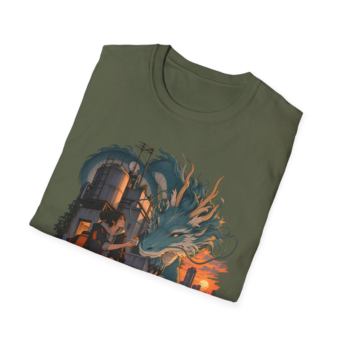 Serpent Cityscape | Urban Japanese Dragon T-Shirt