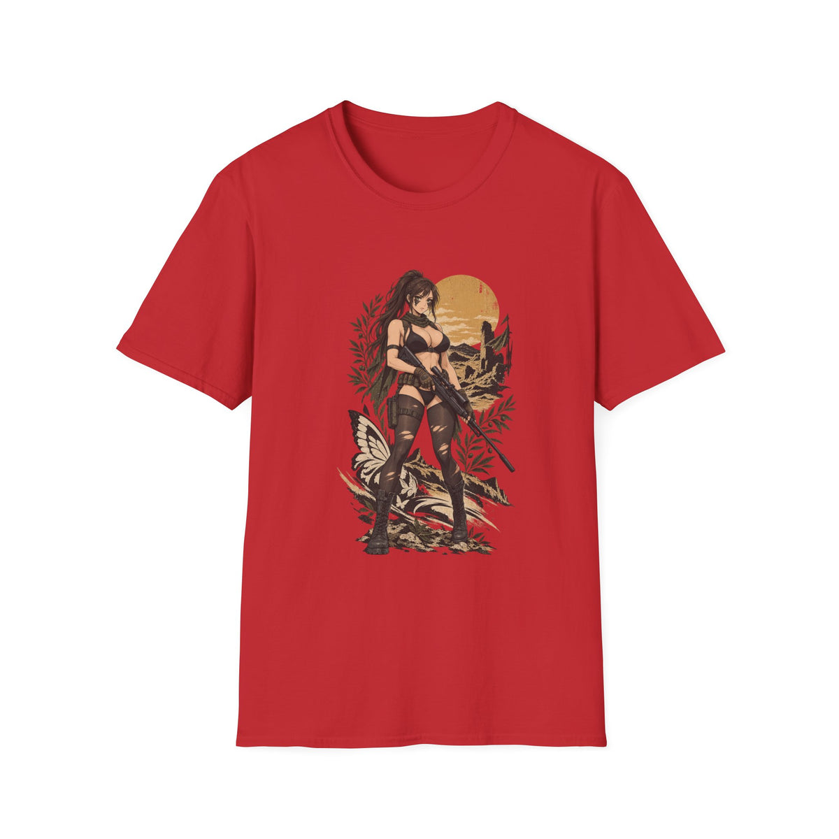 Quiet | Metal Gear | Sexy Sniper Pin up Fantasy Warrior Woman T-Shirt