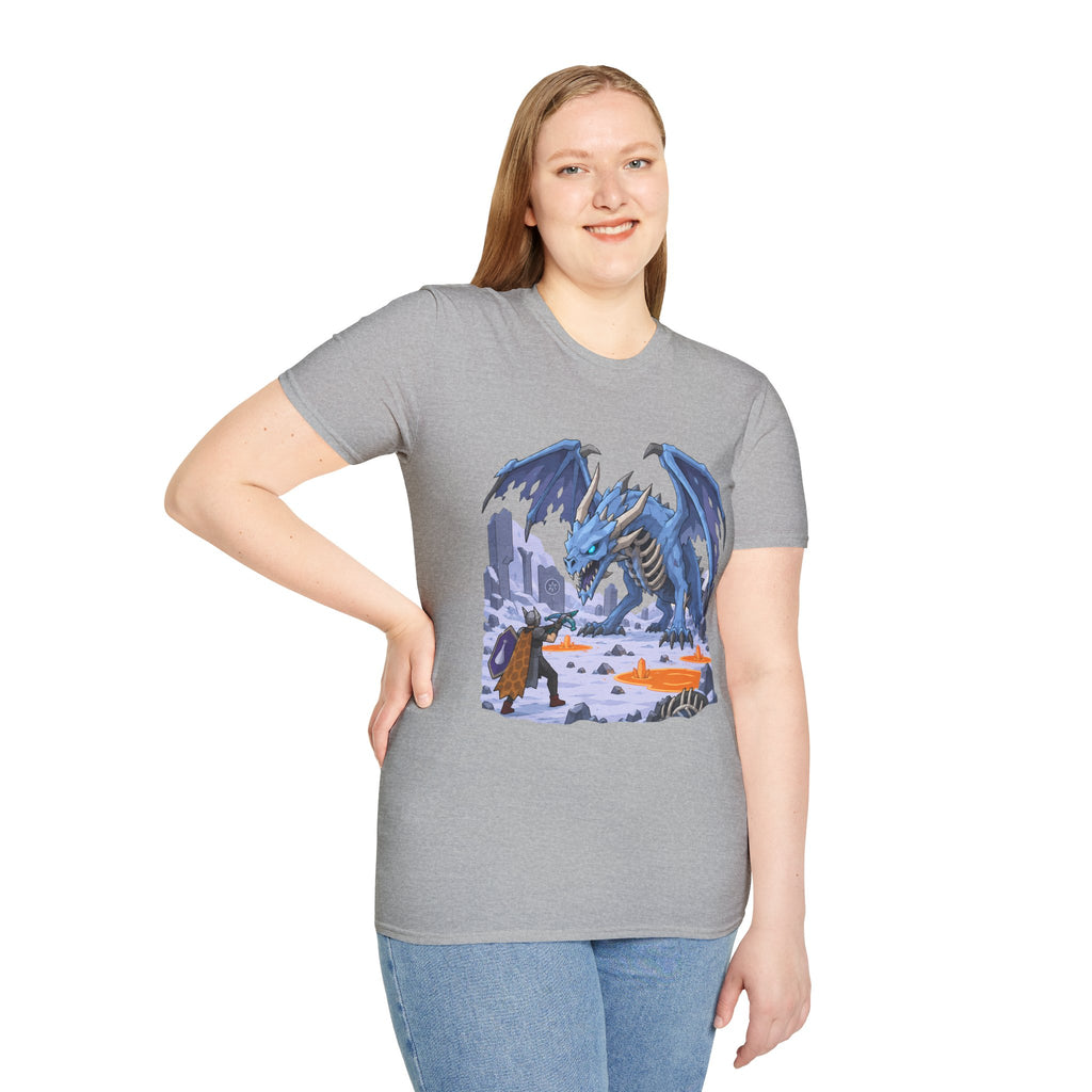 Vorkath Blue Ice Dragon T-Shirt - Fantasy Dragon Graphic Tee