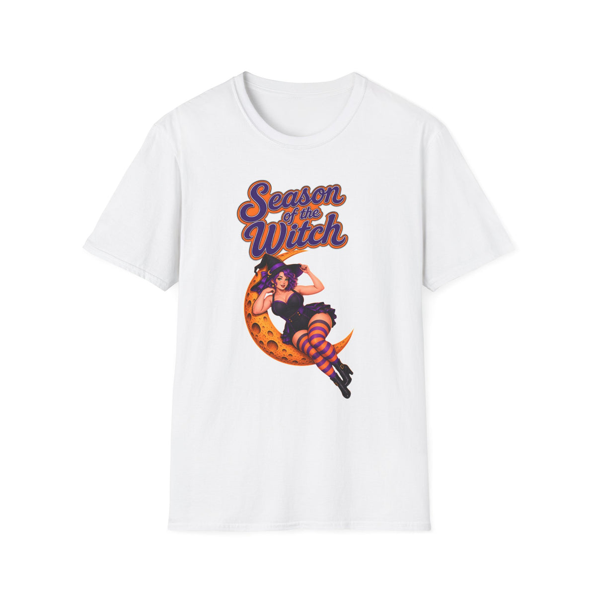 Season of the Witch T-Shirt — Retro Halloween Witch Moon Design