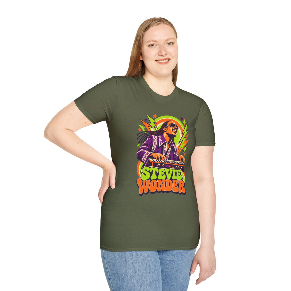 Retro Music Legend Stevie Wonder Graphic Tee