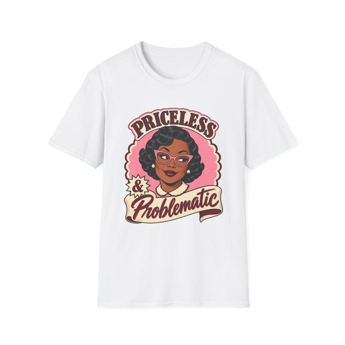 Priceless & Problematic Retro Portrait Tee