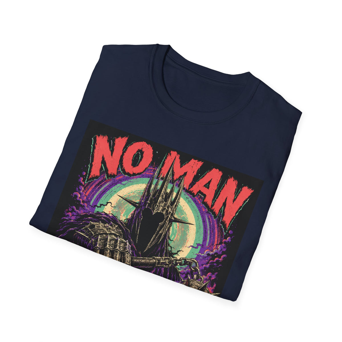 No Man No Problem T-Shirt — Retro Gothic Castle Graphic Tee