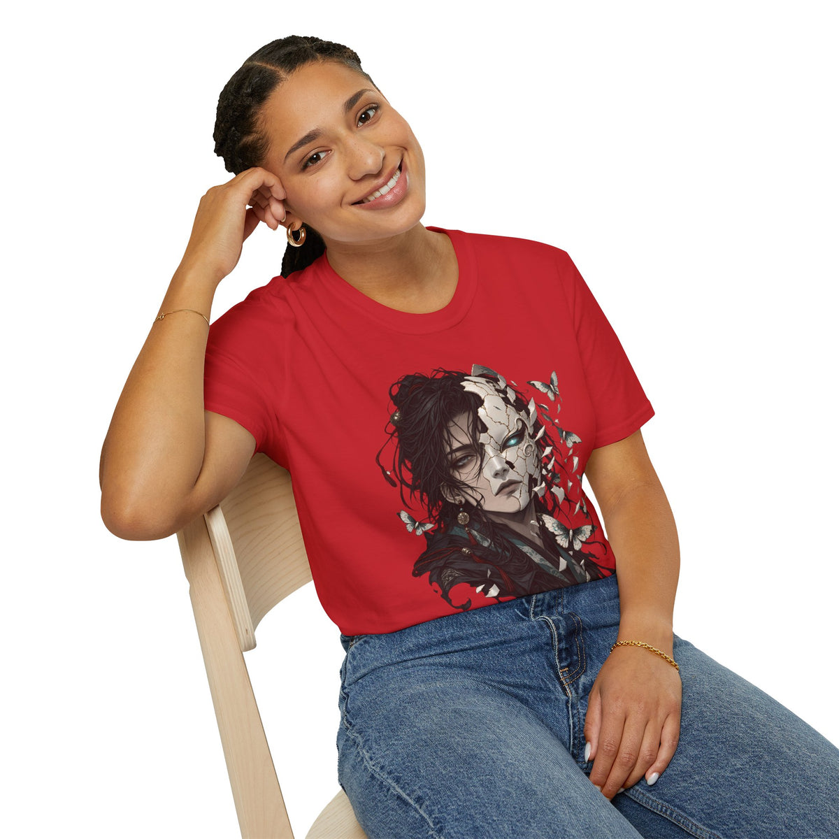 Mask Unfurls | Japanese Anime Style Mask Graphic Shirt