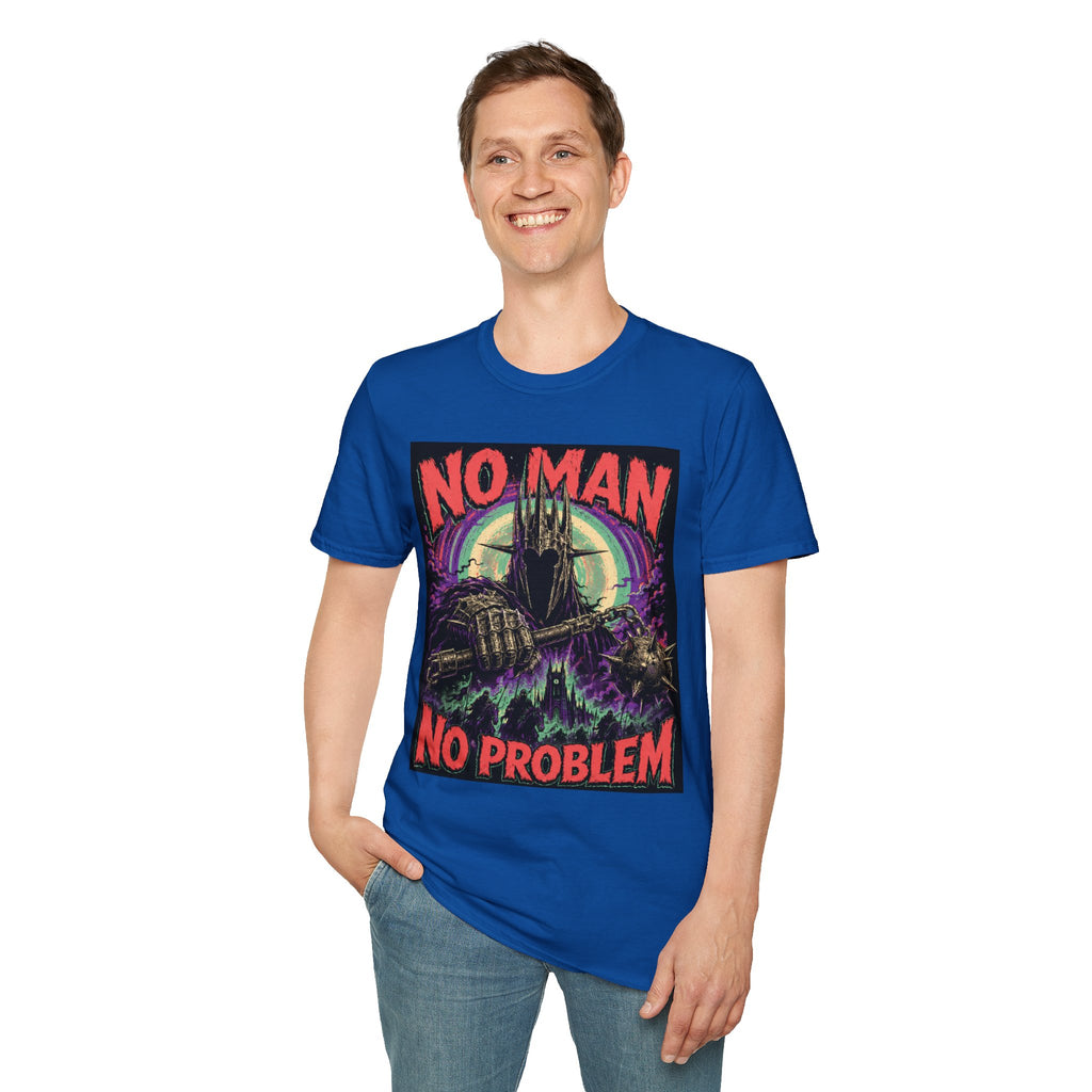No Man No Problem T-Shirt — Retro Gothic Castle Graphic Tee