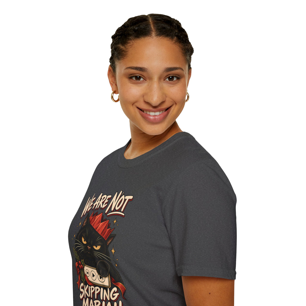 We Are Not Skipping Mariah | Mariah Carey Cat Fan Christmas Holiday Tee