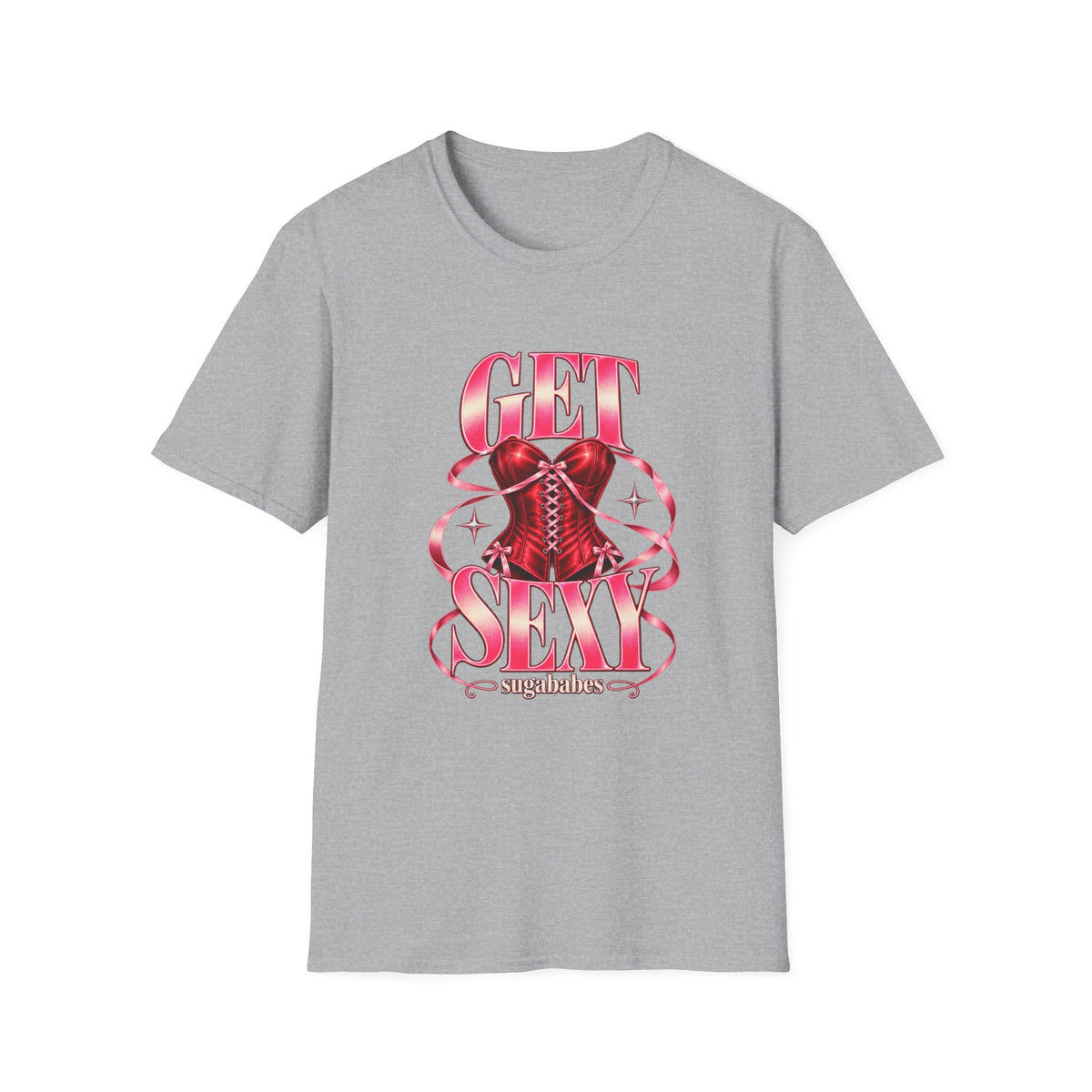 Get Sexy | Sugababes | Corset Retro Pink Y2K Vibe Graphic T Shirt