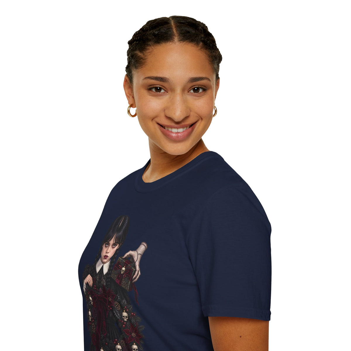 Wednesday Addams | Gothic Chrismtas Portrait T-Shirt