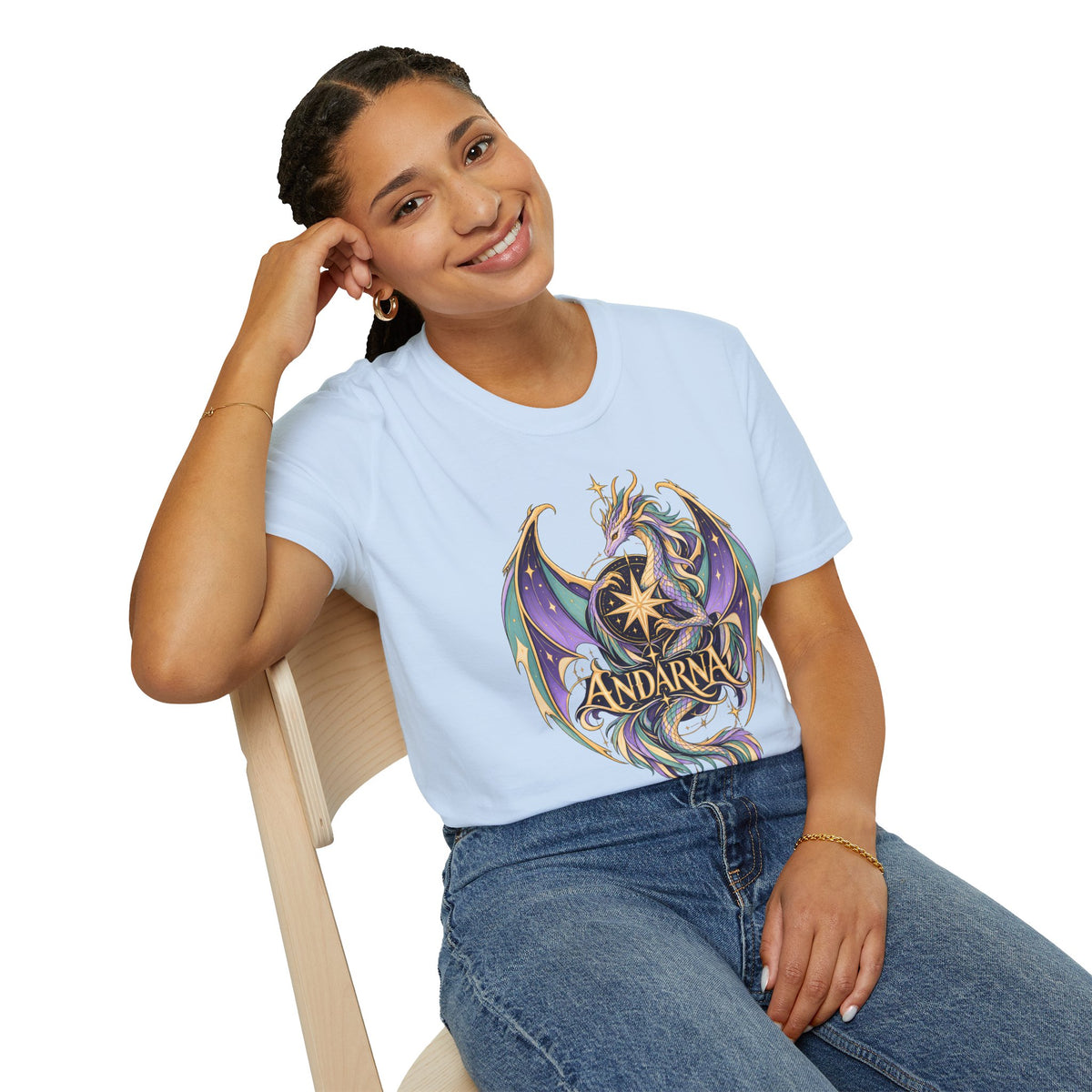 Andarna | Onyx Storm Dragon Graphic T-Shirt | Book Inspired