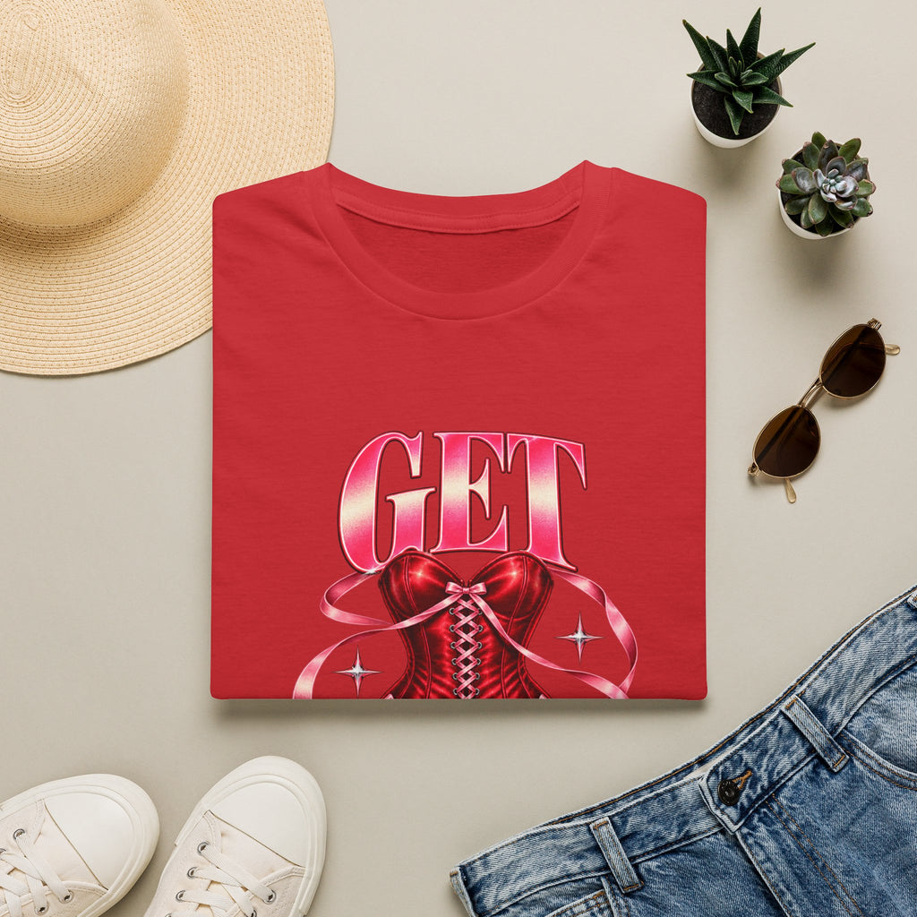 Get Sexy | Sugababes | Corset Retro Pink Y2K Vibe Graphic T Shirt