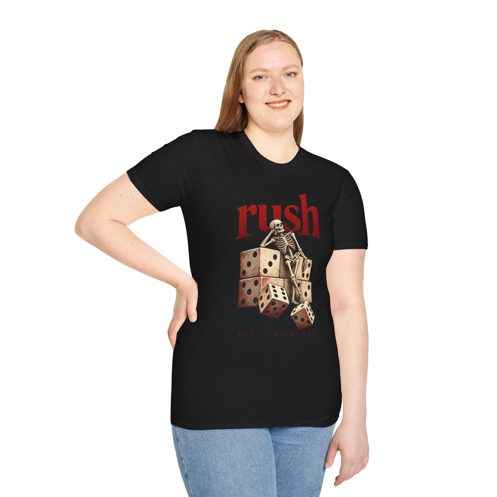 Rush | Roll the Bones | Dice Skeleton Prog Band T-Shirt