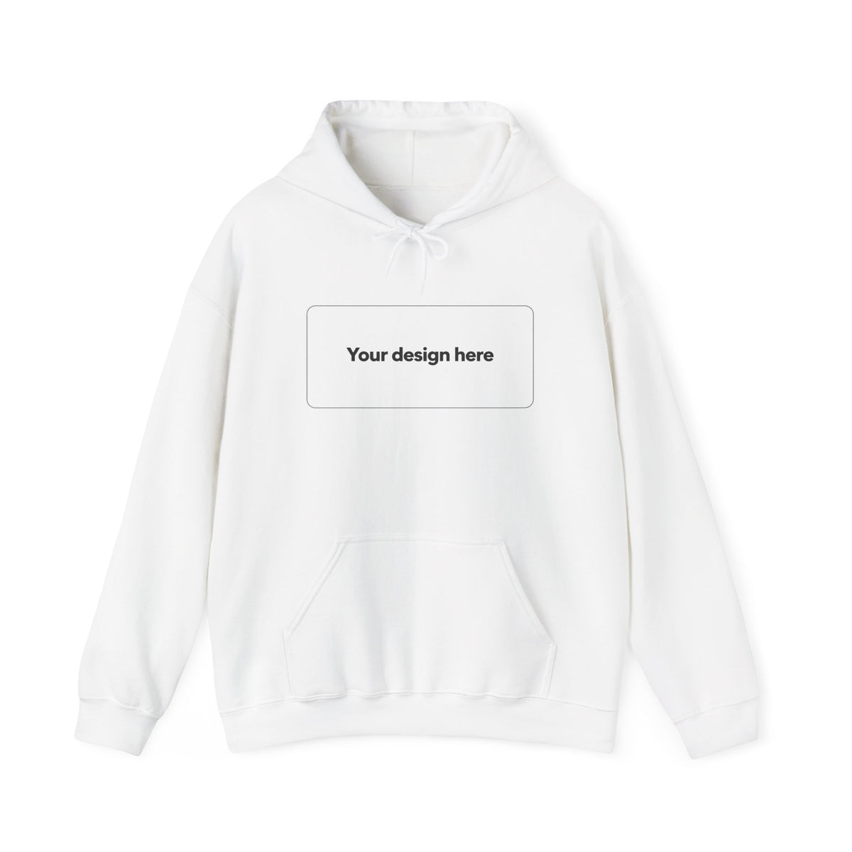 Hoodie | Customizable Blank-Front Pullover