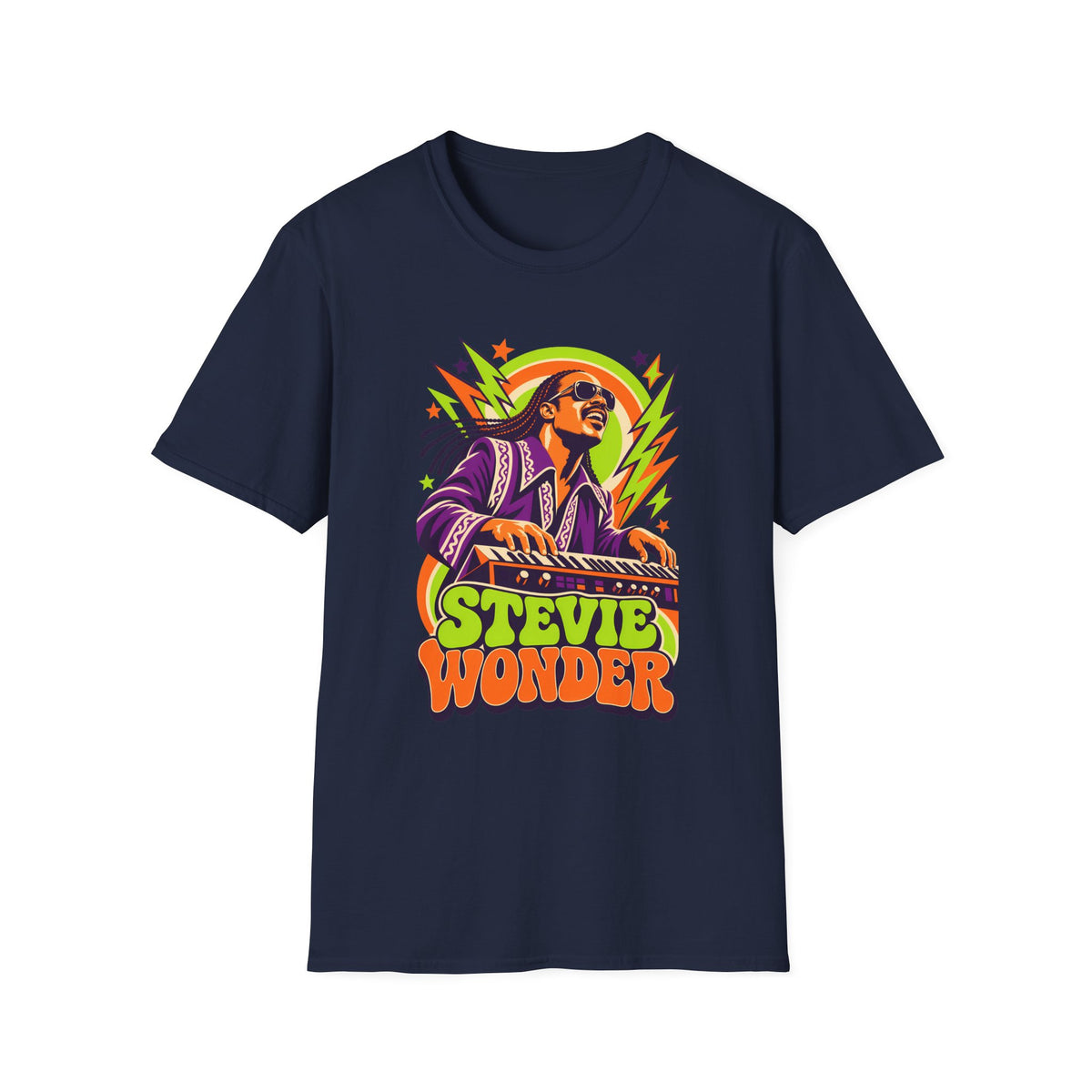 Retro Music Legend Stevie Wonder Graphic Tee