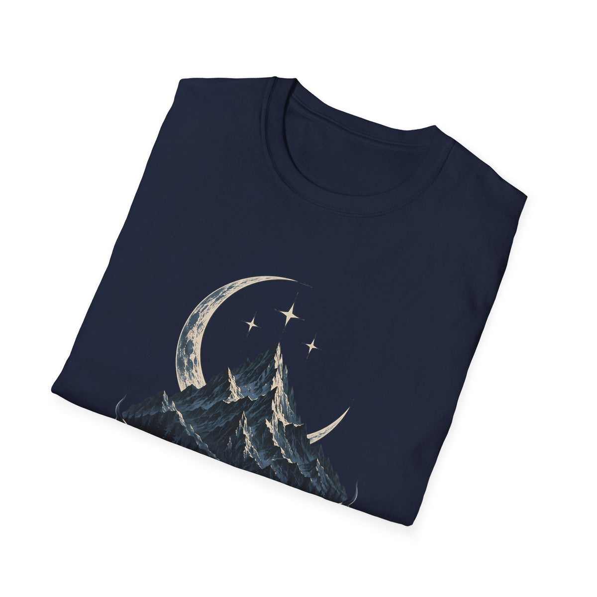 Night Court Mountain | ACOTAR Book Crescent Moon & Stars Graphic