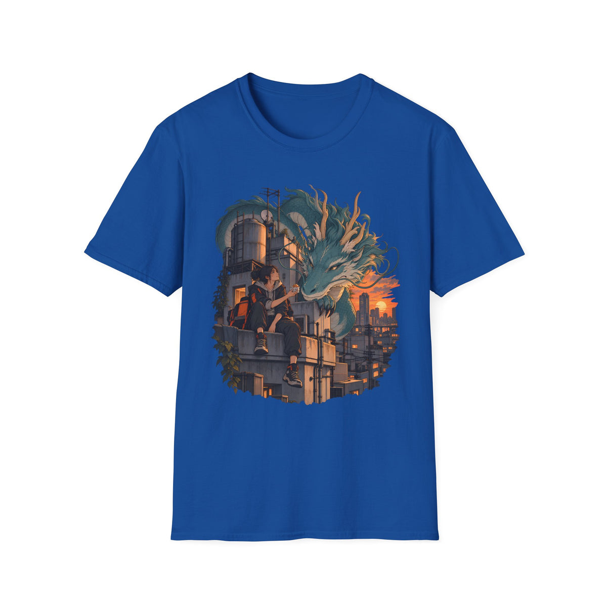 Serpent Cityscape | Urban Japanese Dragon T-Shirt