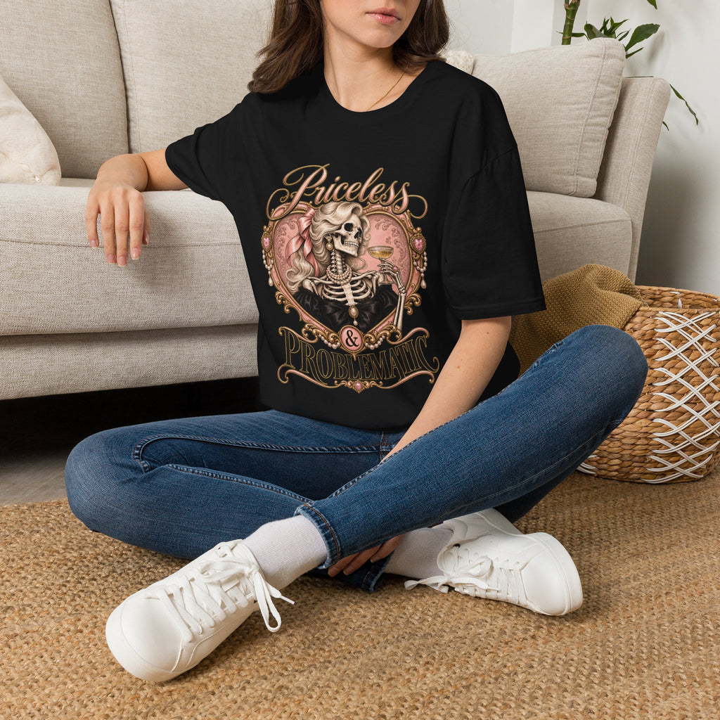 Priceless & Problematic Skeleton Heart Tee