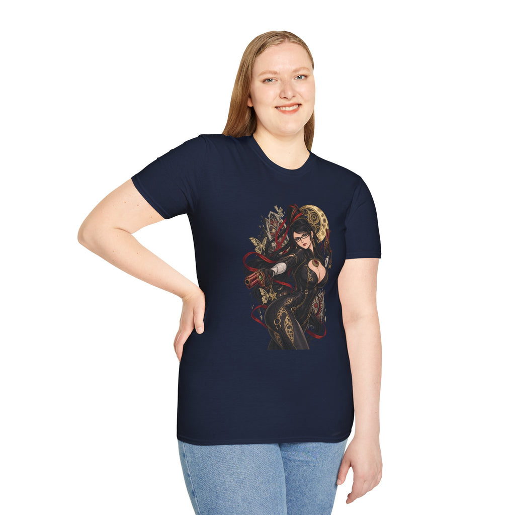 Bayonetta | Sexy Gothic Gaming Anime Pin Up Girl | Gothic Sorceress T-Shirt