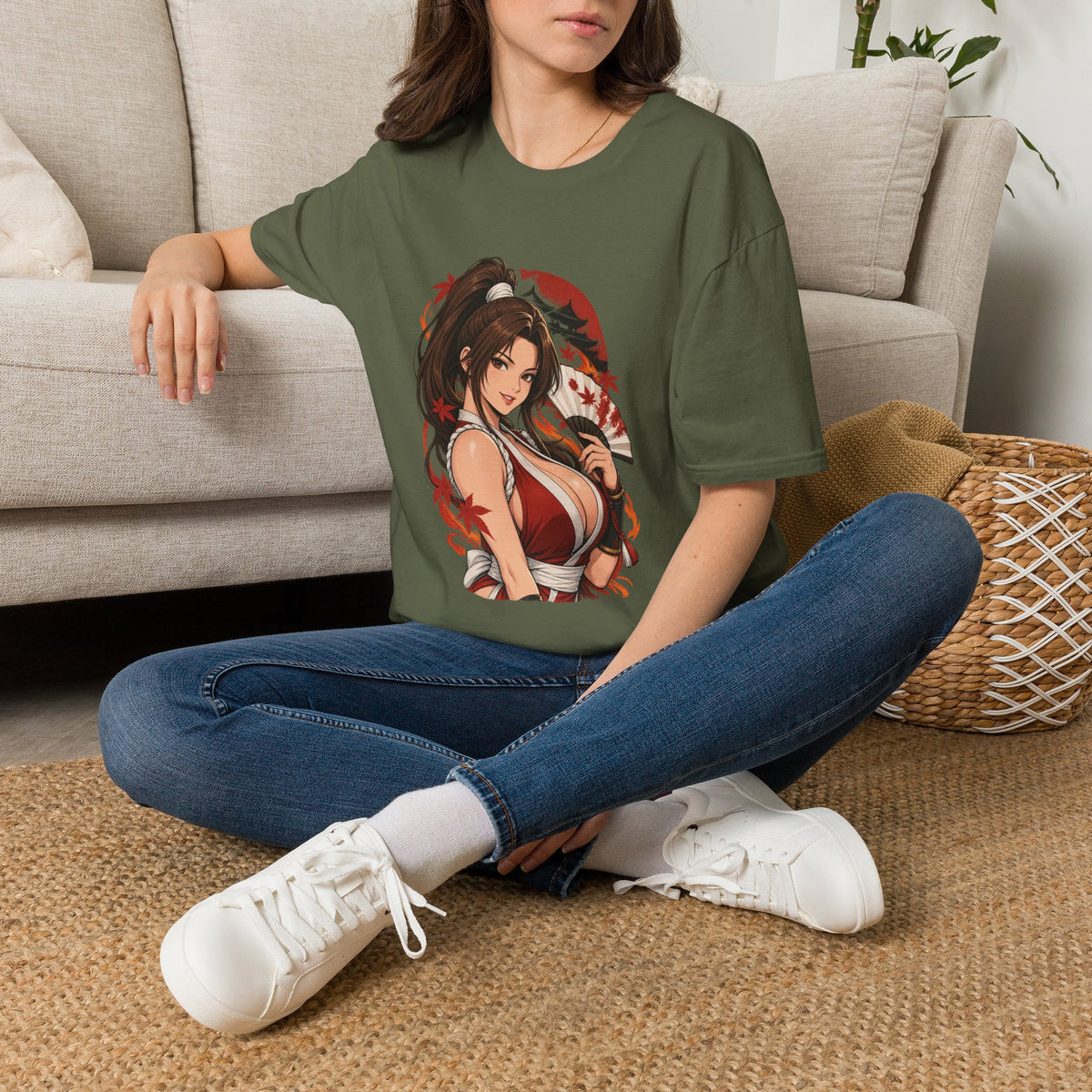 Mai Shiranui | Fatal Fury | Anime Pin Up Kimono Girl T-Shirt