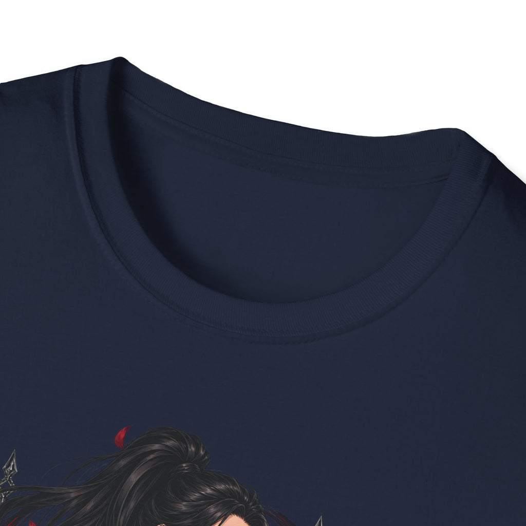 The Seducer | Sexy Black Haired Pony Tail Pin Up Girl Graphic Shirt