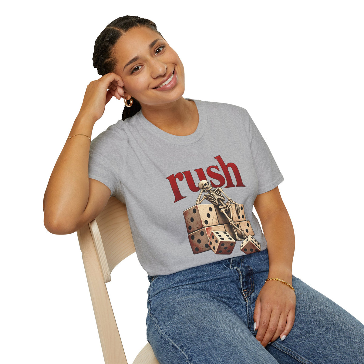 Rush | Roll the Bones | Dice Skeleton Prog Band T-Shirt