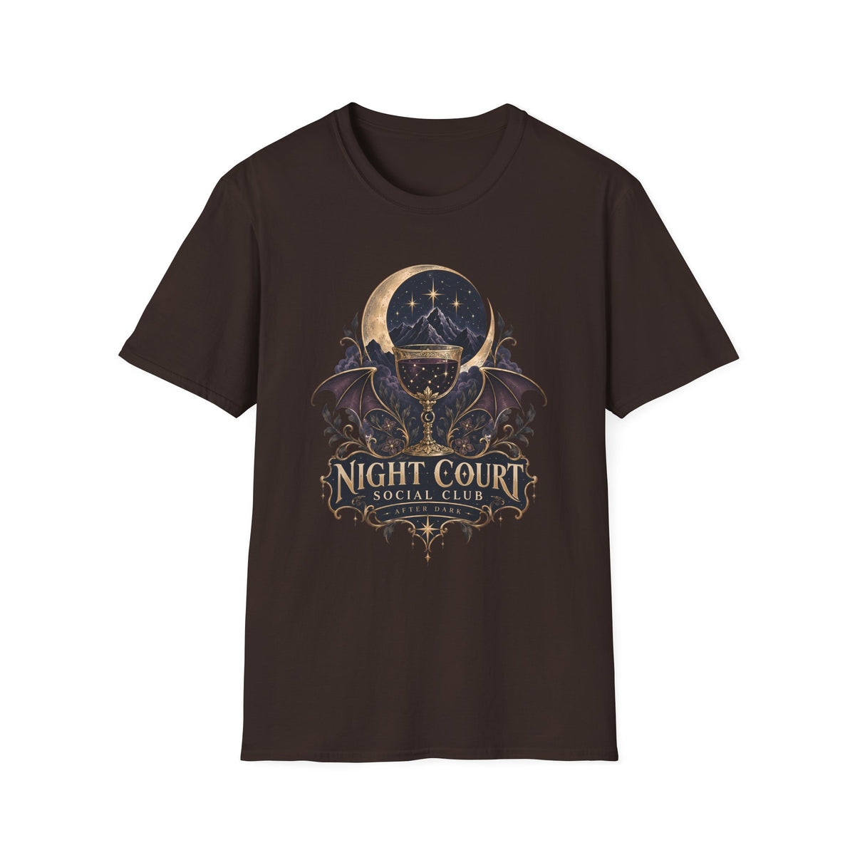 Night Court Social Club | ACOTAR Book Celestial Moon Graphic Shirt