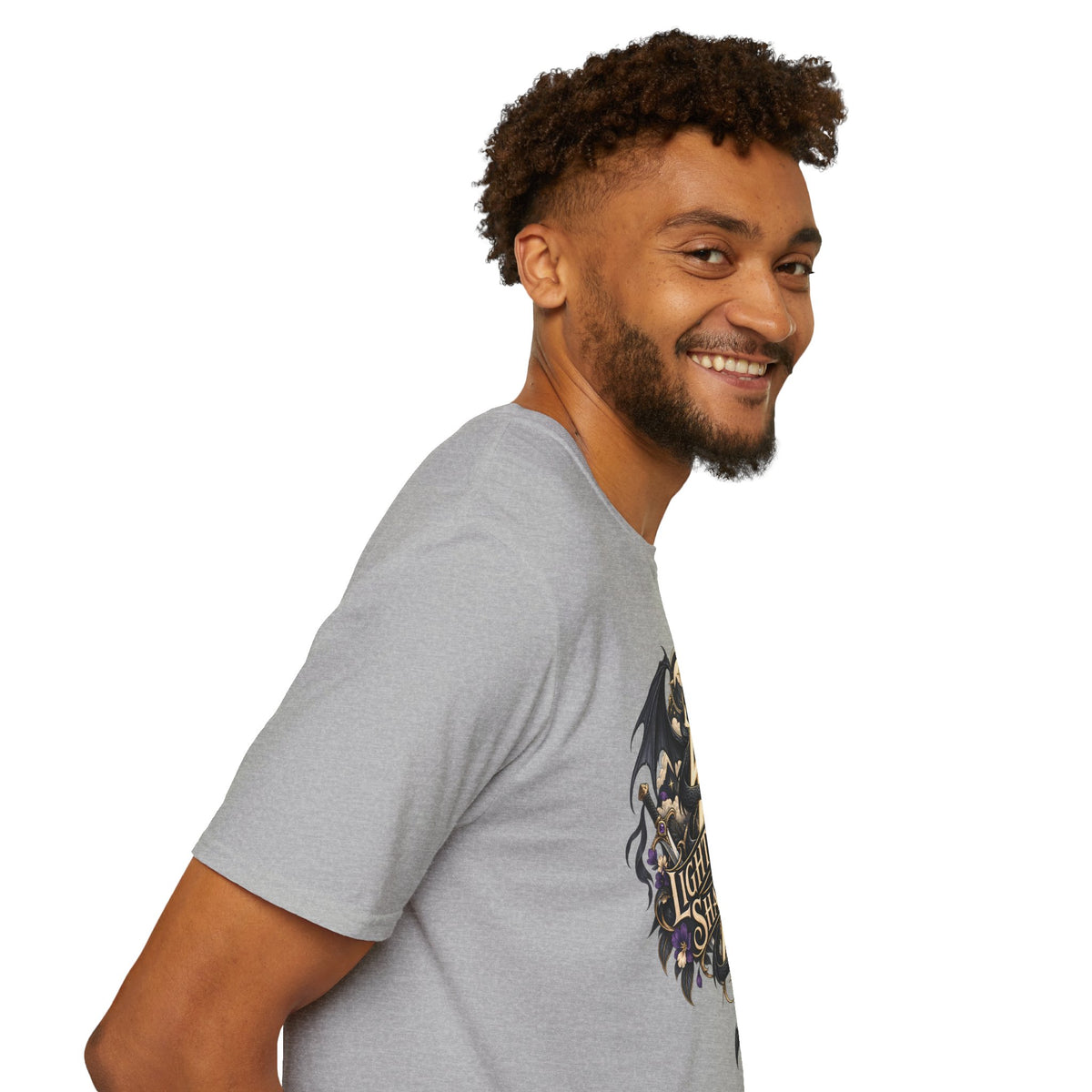 Lightning & Shadow | Onyx Storm Book Inspired Fantasy Dragon T-Shirt