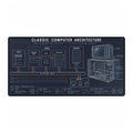 Classic Computer Architecture | Blueprint Gaming/Workstation Mouse Pad