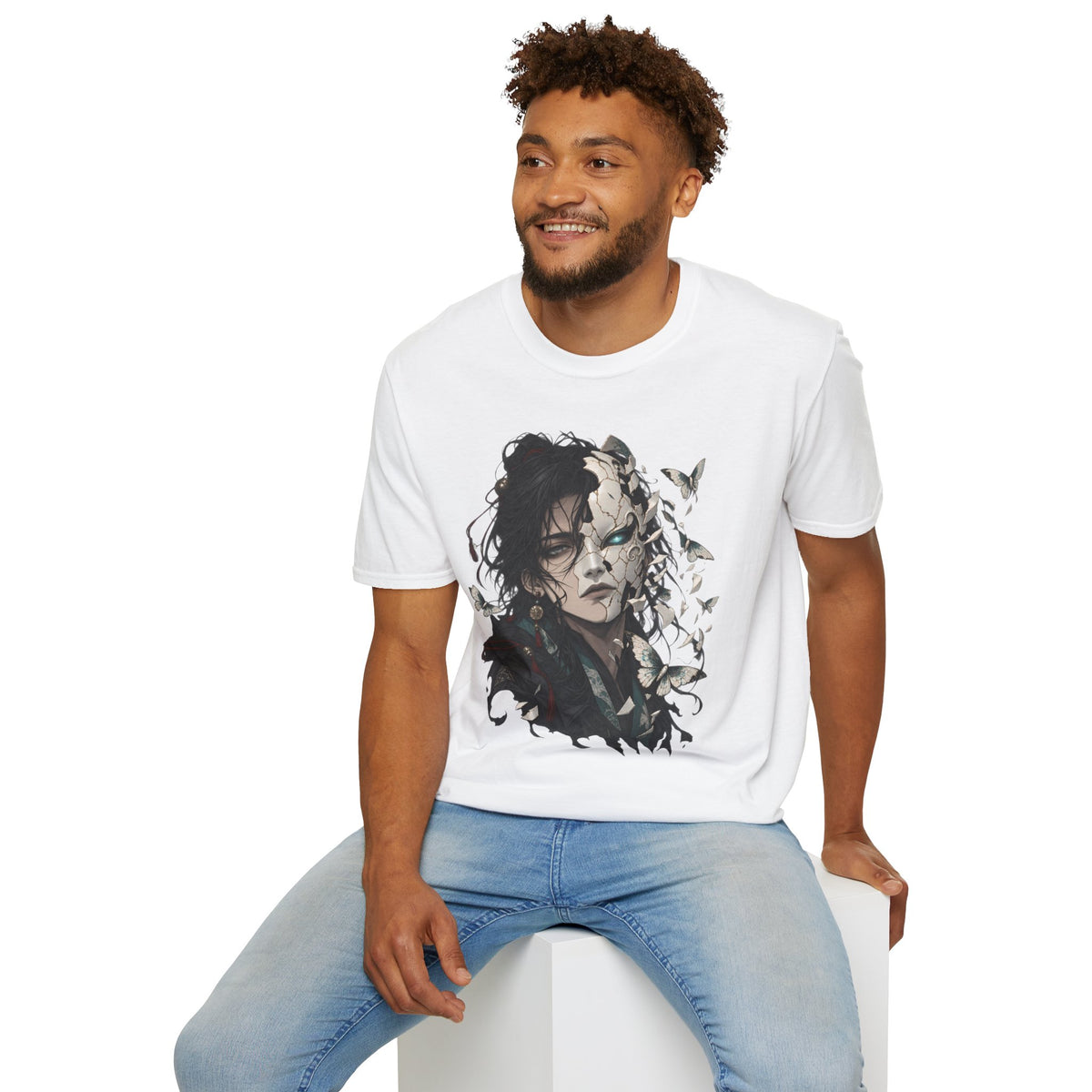 Mask Unfurls | Japanese Anime Style Mask Graphic Shirt